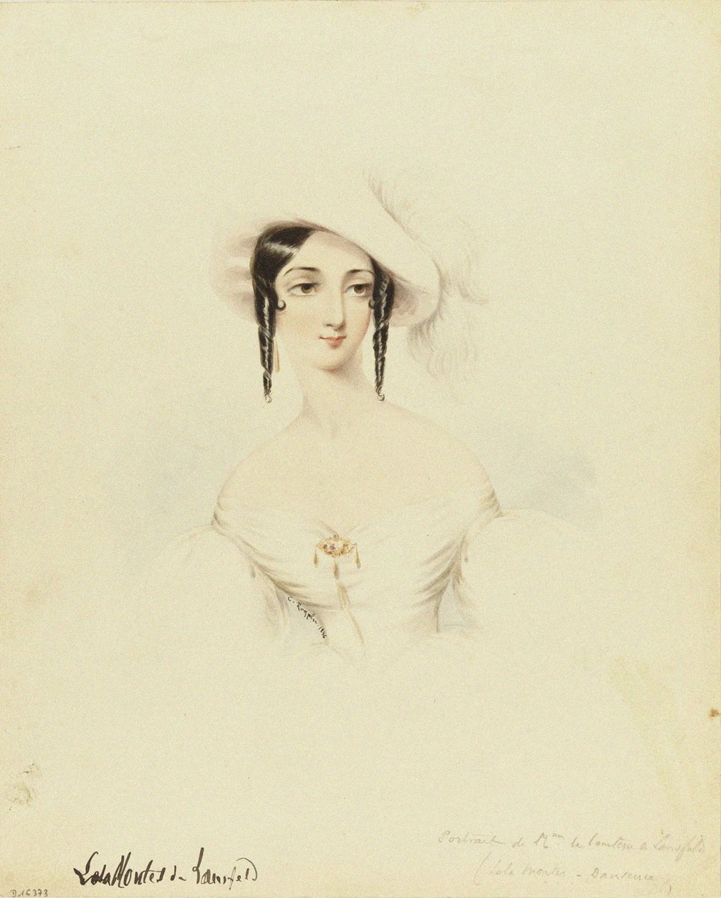 Porträt der Tänzerin Lola Montez 1821-1861, 1846 von Camille Roqueplan