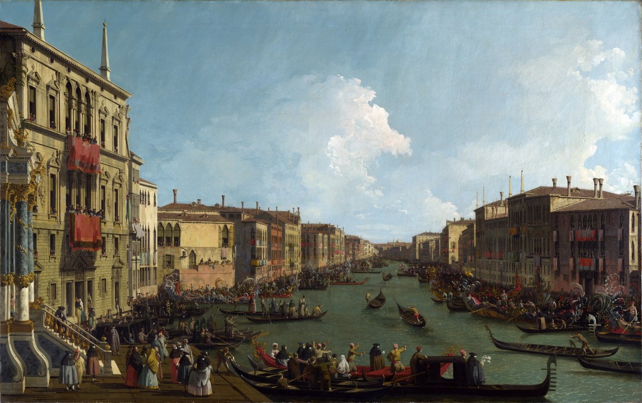 Eine Regatta auf dem Canal Grande von Canaletto