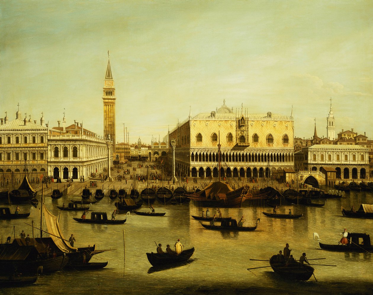 Ein Blick auf den Molo vom Bacino di San Marco, Venedig von Giovanni Antonio Canal