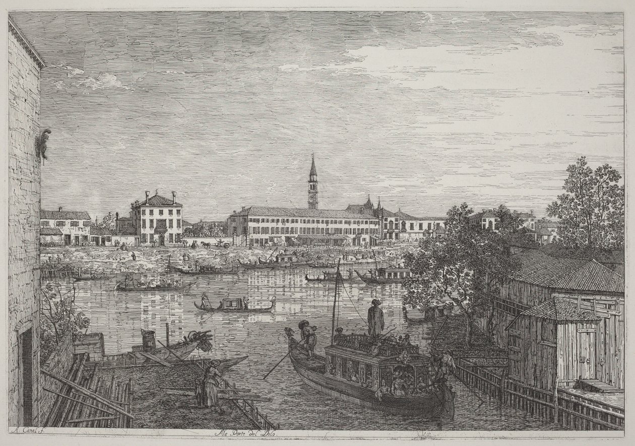 An den Toren von Dolo von Canaletto
