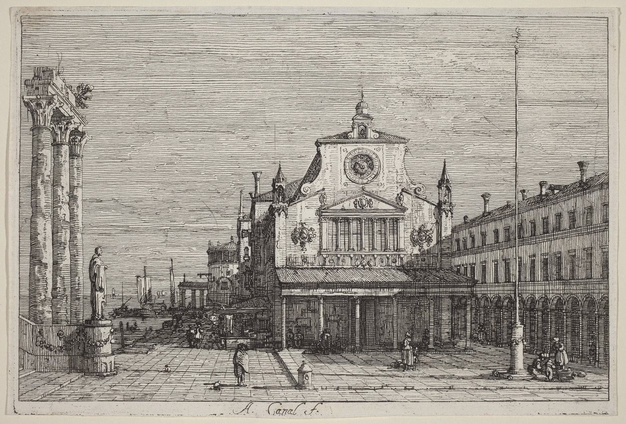 Imaginäre Ansicht von S. Giacomo di Rialto von Canaletto