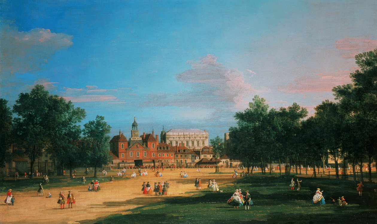 Alte Horse Guards und die Banketthalle, Whitehall vom St. James