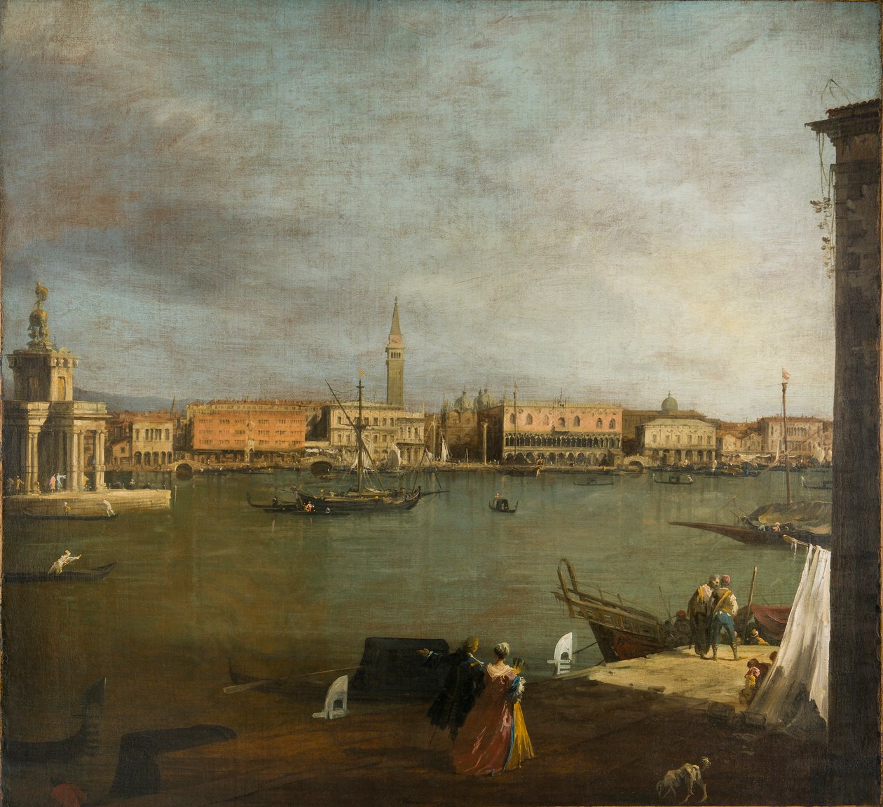 Das Bacino di San Marco: Blick nach Norden von Canaletto