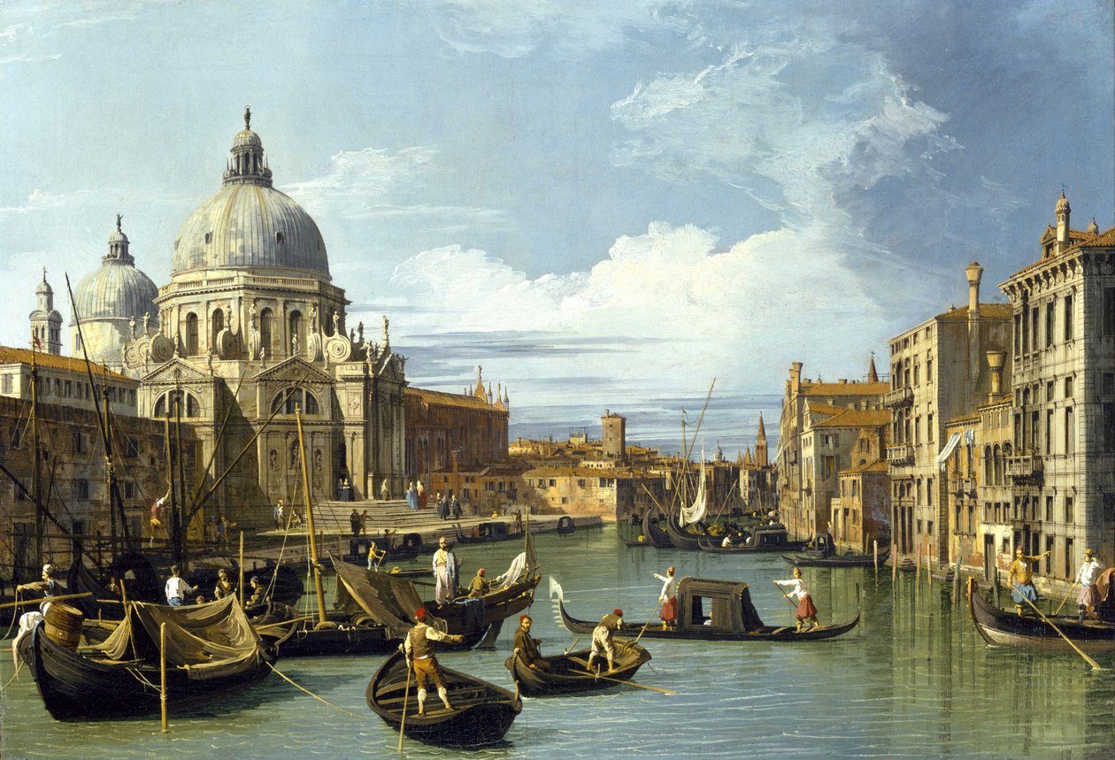 Der Eingang zum Canal Grande, Venedig, um 1730 von Giovanni Antonio Canal