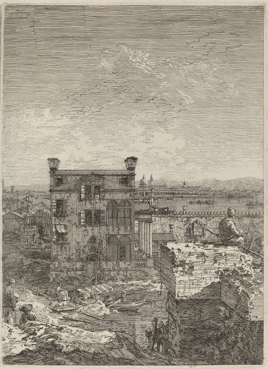 Das Haus mit dem Peristyl, 1741 von Canaletto