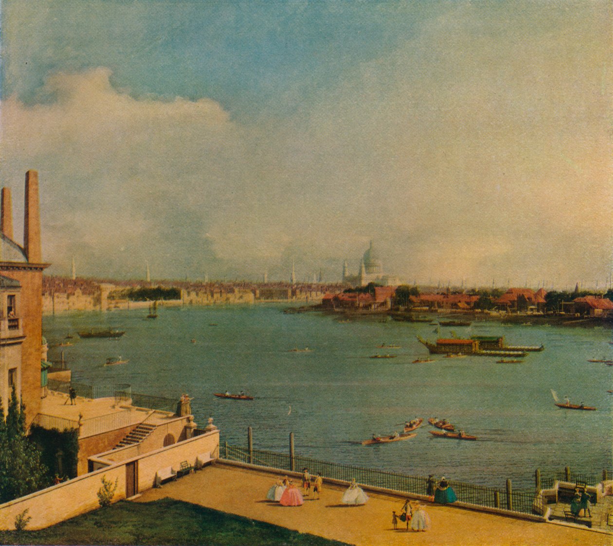 Die Themse vom Richmond House, 1746 von Giovanni Antonio Canal