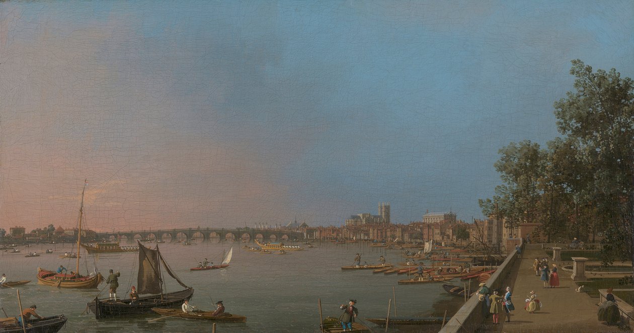 Westminster von der Nähe der Terrasse des Somerset House von Canaletto