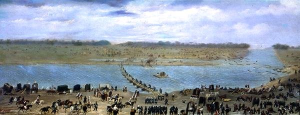 Die Überquerung des Santa-Lucia-Flusses, Uruguay von Candido Lopez