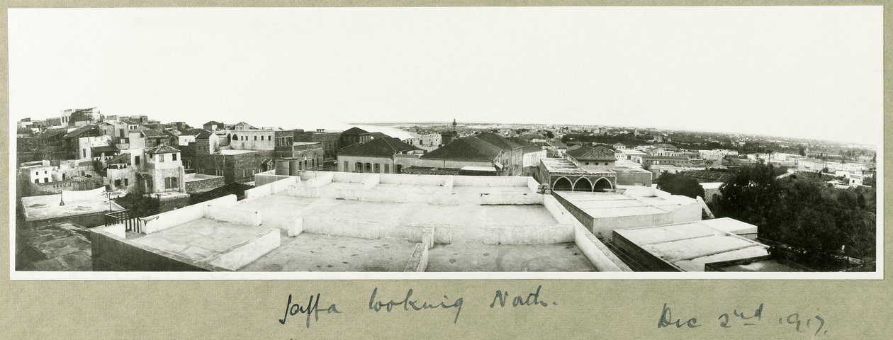 Jaffa Blick nach Norden, 2. Dezember 1917 von Capt. Arthur Rhodes
