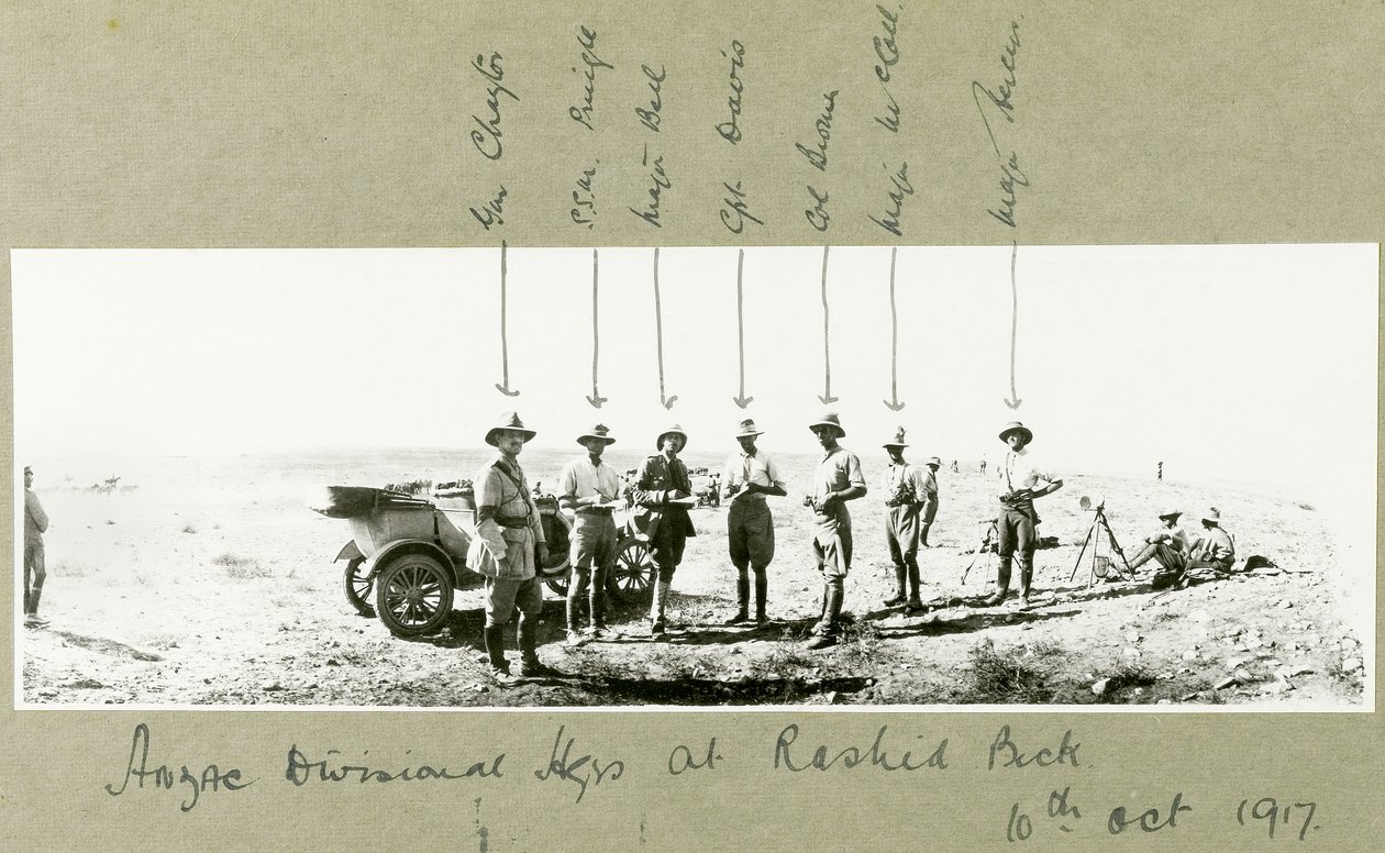 ANZAC-Divisionshauptquartier in Rashid Beck, Oktober 1917 von Capt. Arthur Rhodes