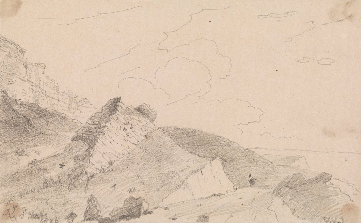 In der Nähe von Blackgang Chine, Isle of Wight von Capt. Thomas Hastings