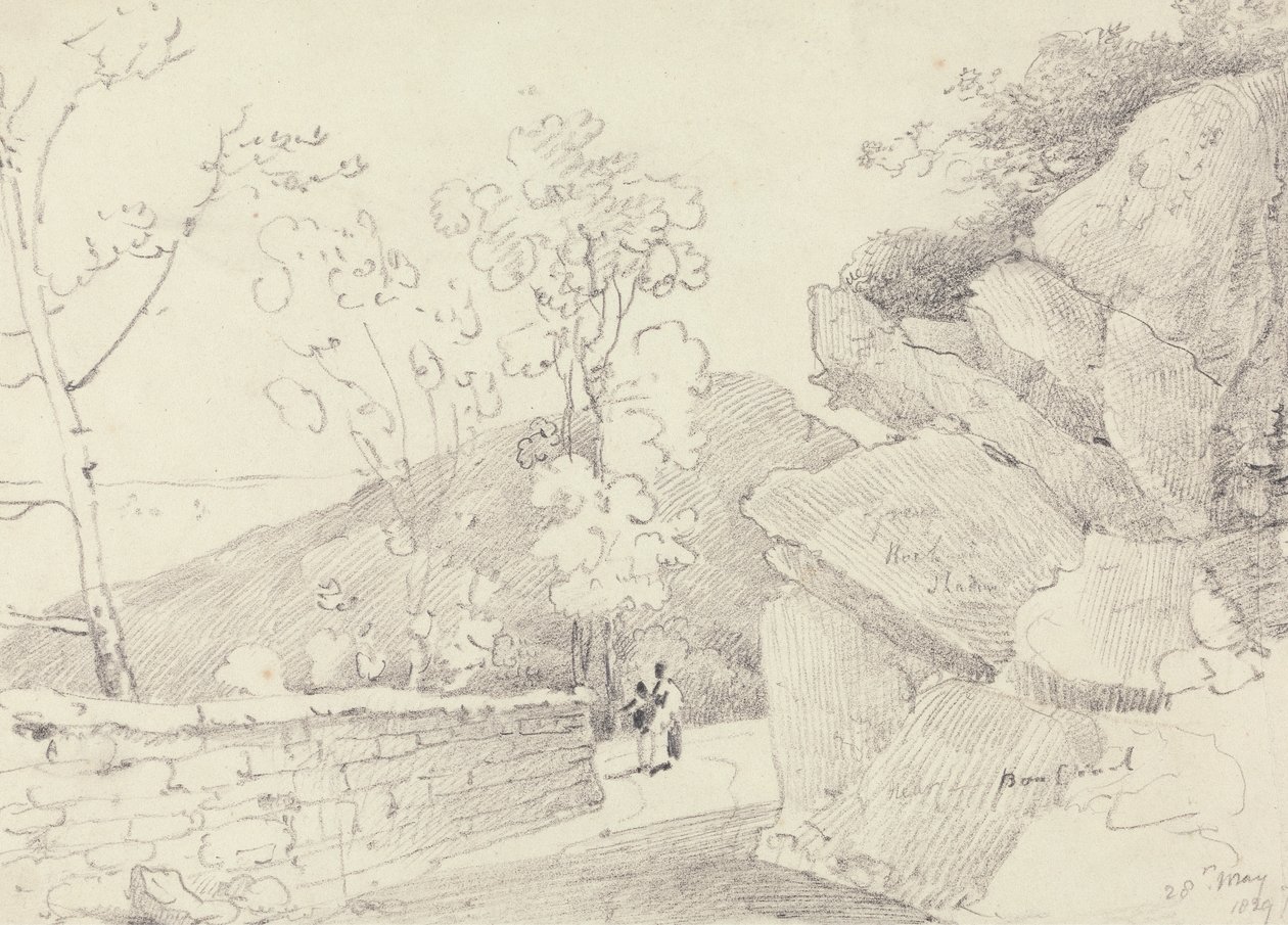 In der Nähe von Bonchurch, Isle of Wight, 28. Mai 1829 von Capt. Thomas Hastings