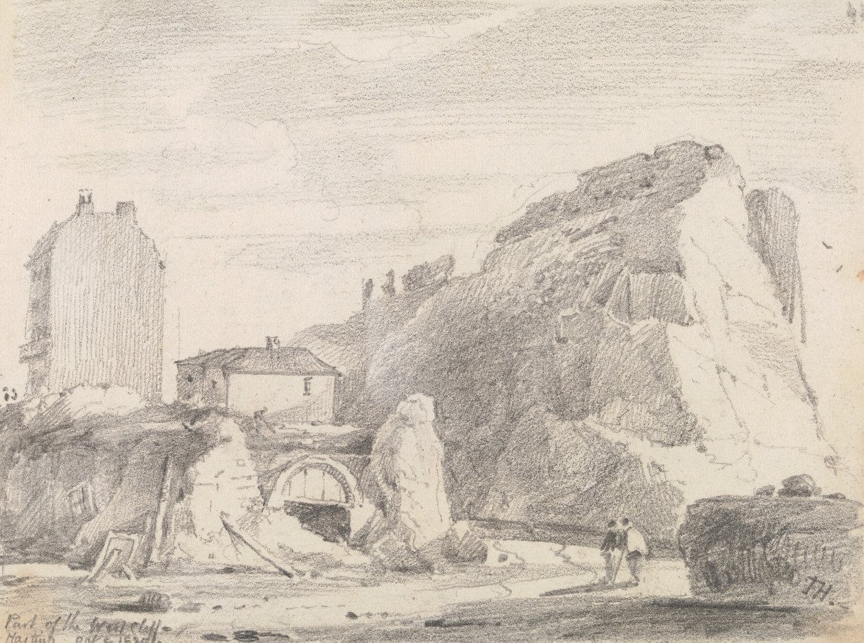 Teil der Westklippe, Hastings, 8. Oktober 1820 von Capt. Thomas Hastings