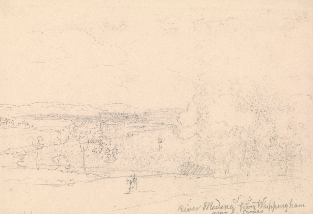 Fluss Medina von Whippingham bei East Cowes von Capt. Thomas Hastings