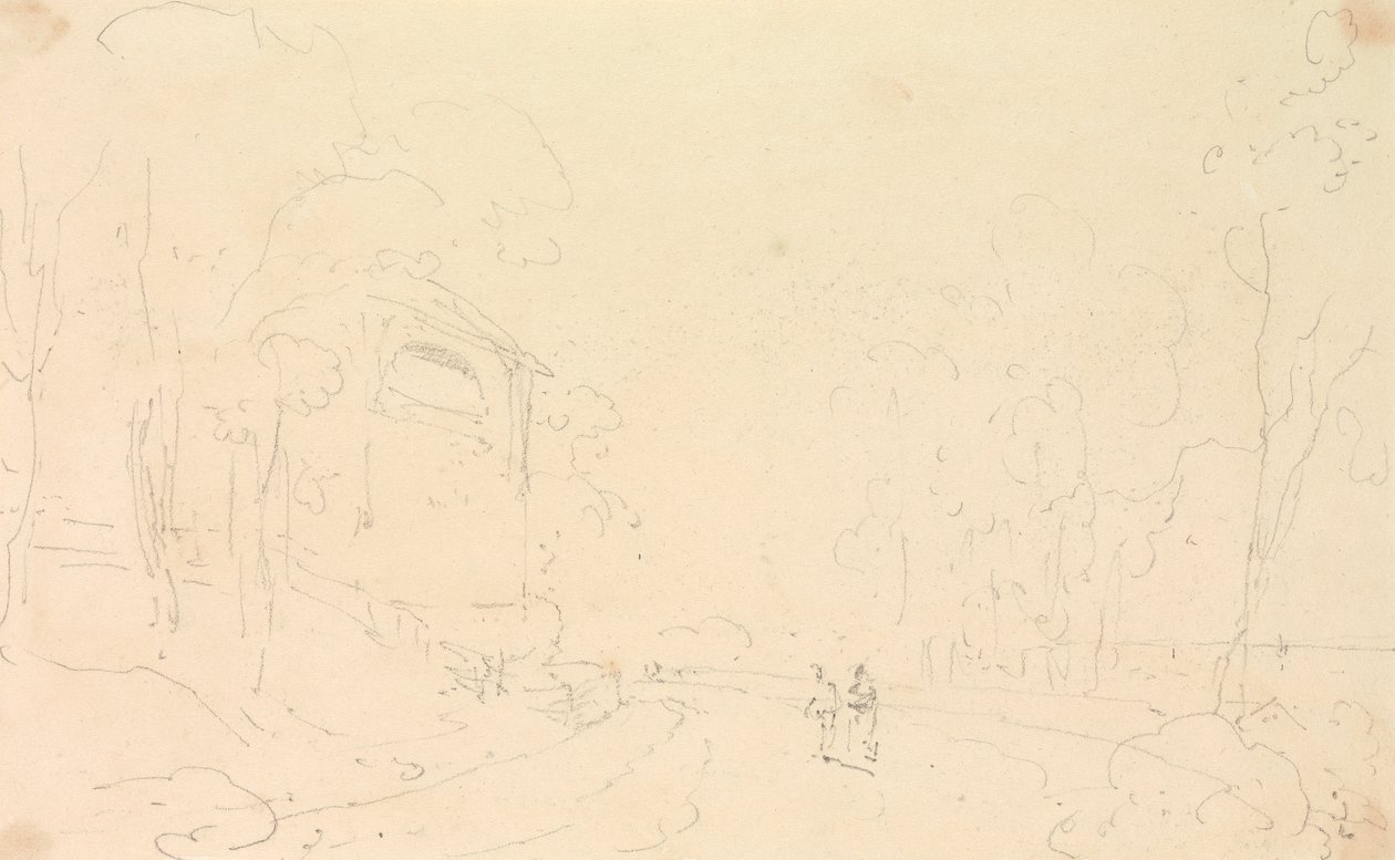 Skizze von Mr. Wards Sommerhaus, Isle of Wight von Capt. Thomas Hastings
