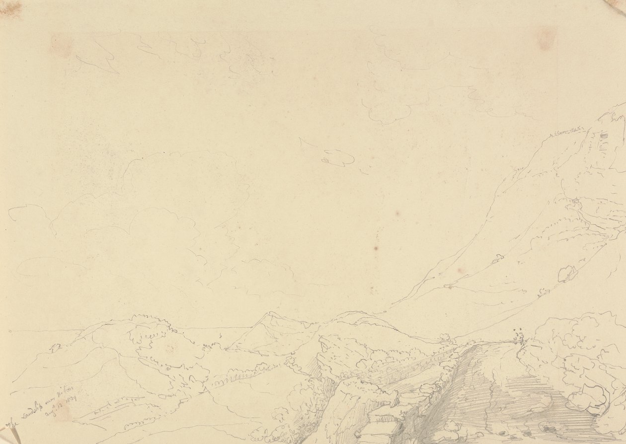 Der Erdrutsch über Niton, 13. August 1829 von Capt. Thomas Hastings