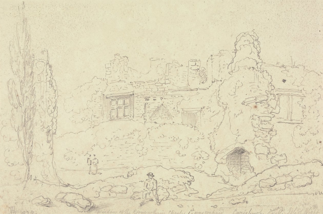 Fenster des Raumes, in dem Karl I. gefangen gehalten wurde, Carisbrooke Castle von Capt. Thomas Hastings