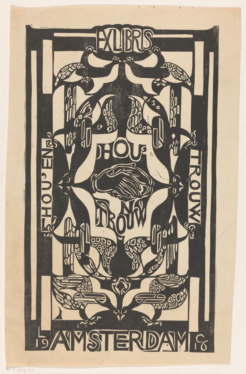 Ex Libris der Vereinigung Hou