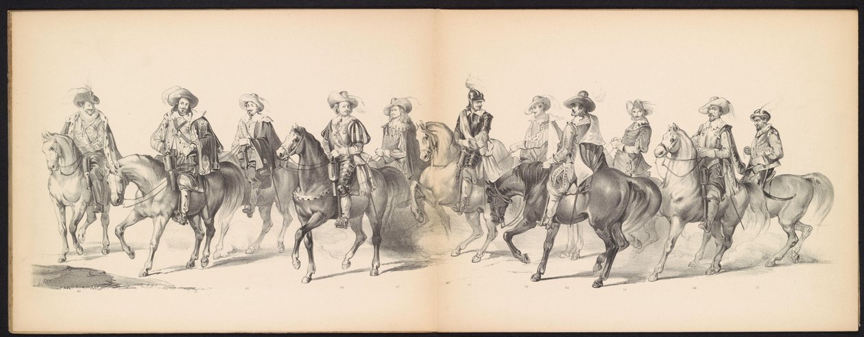 Maskerade der Leidener Studenten, 1850 (Platte 7) von Carel Christiaan Antony Last