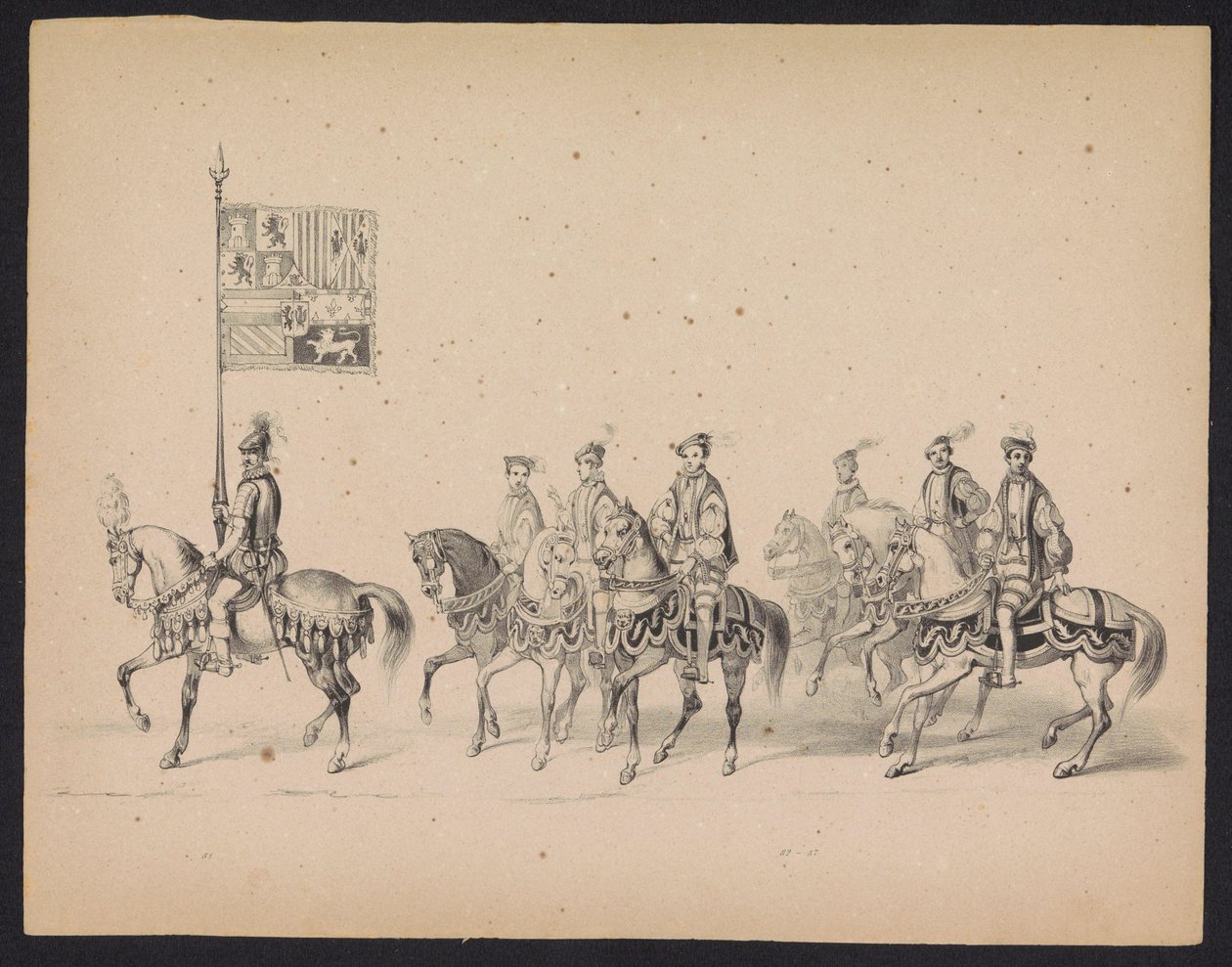 Maskerade der Utrechter Studenten, 1846 (Tafel 15) von Carel Christiaan Antony Last