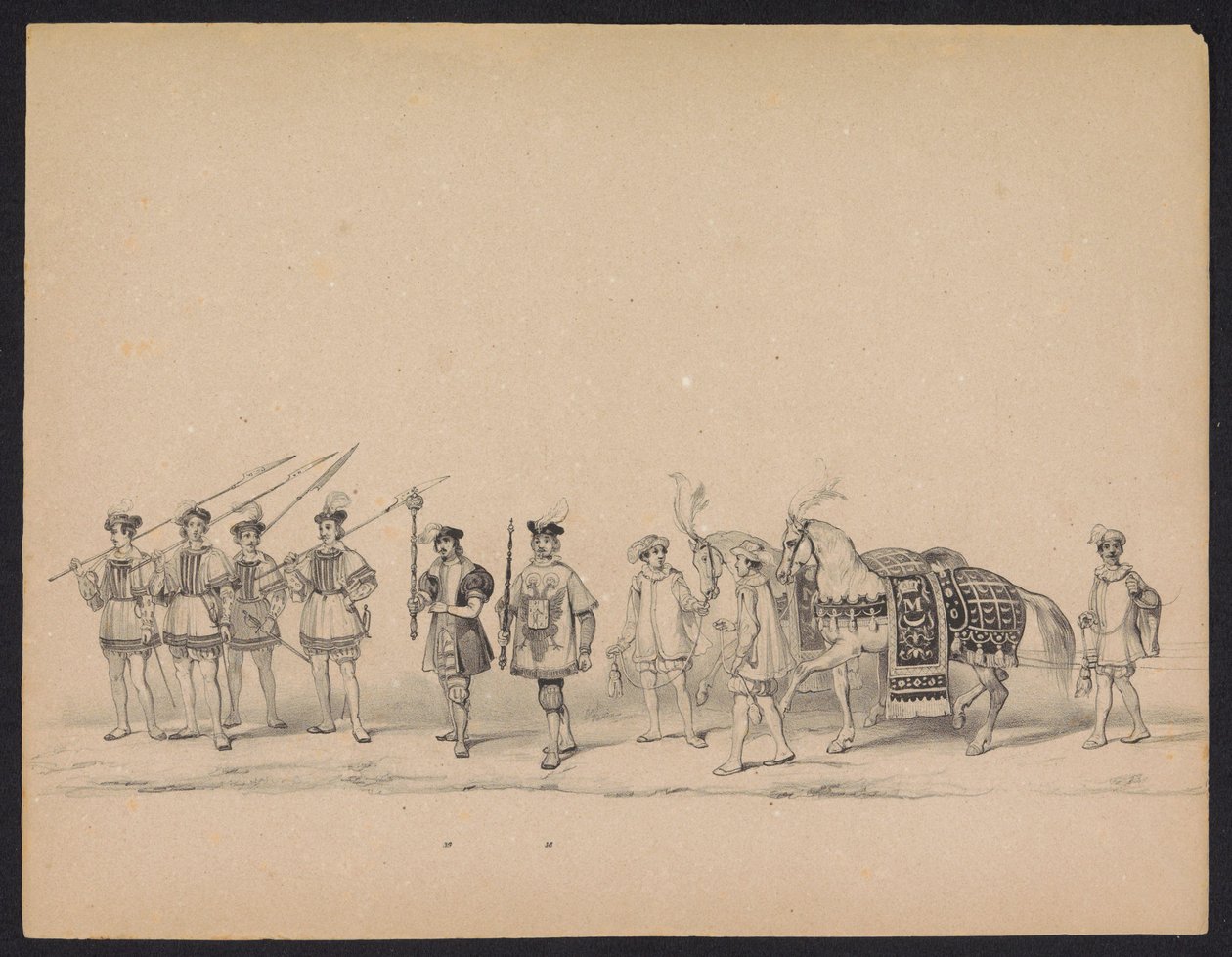 Maskerade der Utrechter Studenten, 1846 (Platte 7) von Carel Christiaan Antony Last
