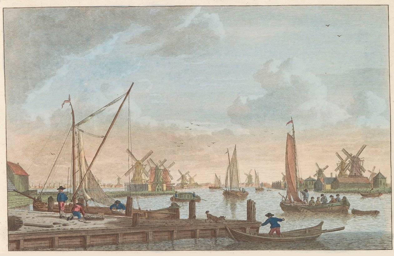 Die Zaan bei Wormerveer, ca. 1790 von Carel Frederik Bendorp (I)