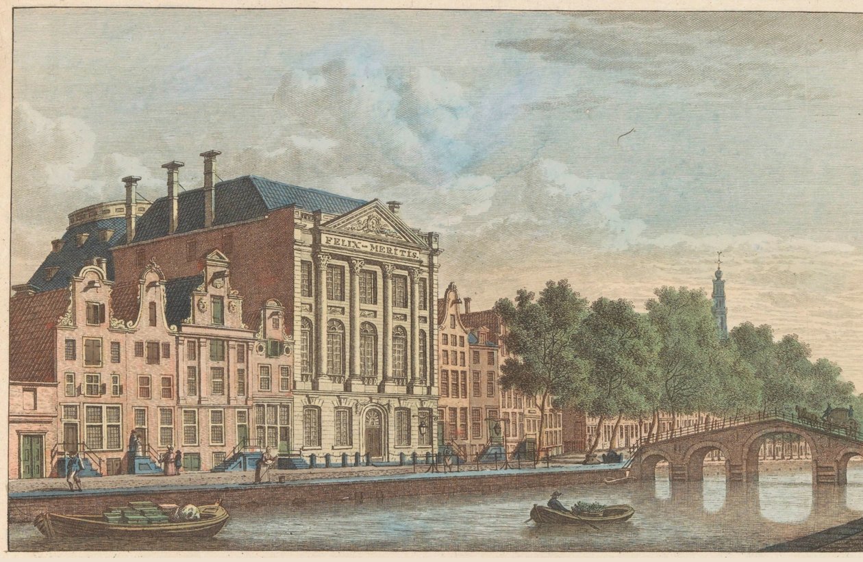 Gebäude von Felix Meritis in Amsterdam, ca. 1790 von Carel Frederik Bendorp (I)