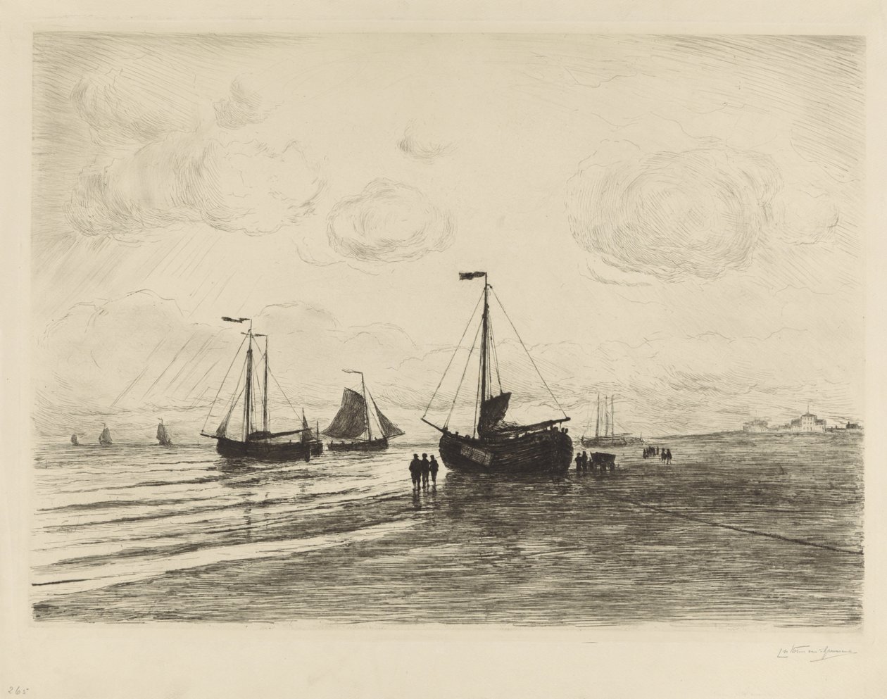 Am Strand bei Katwijk von Carel Nicolaas Storm van 