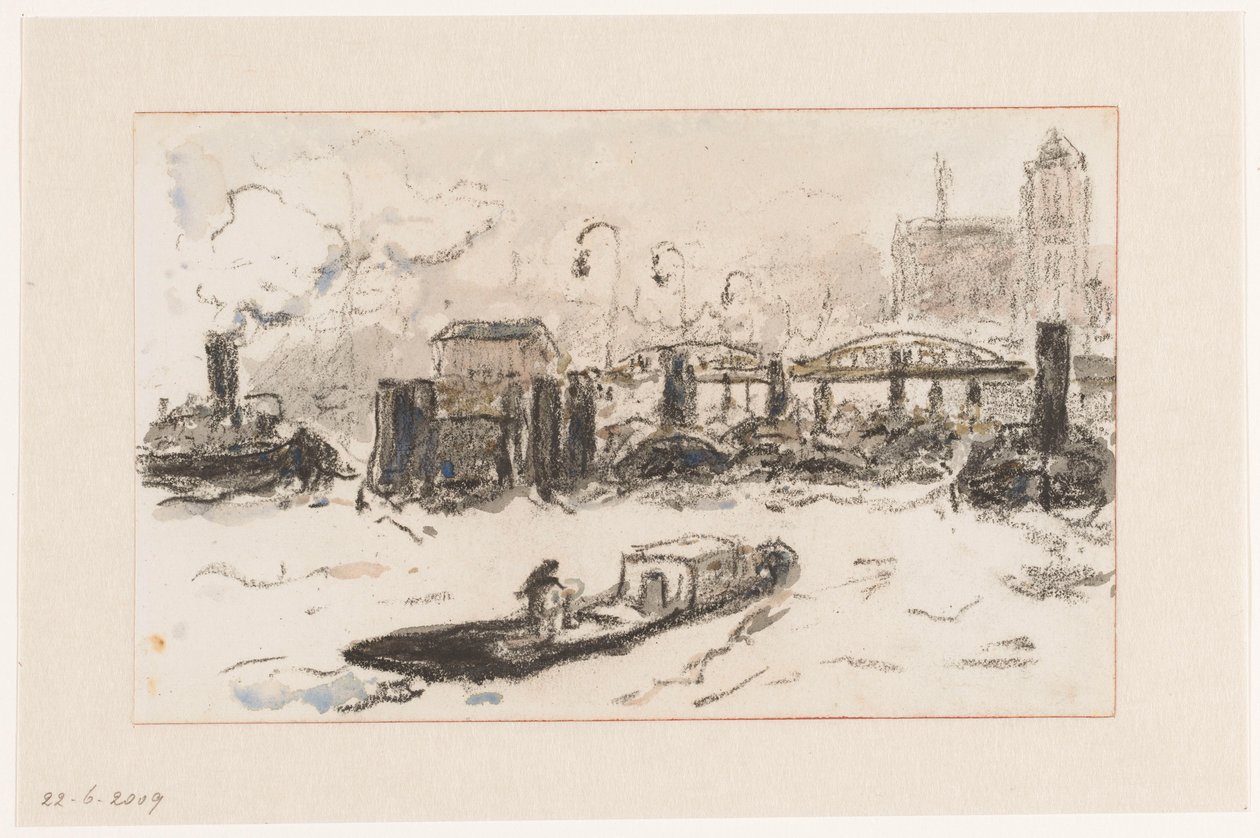 Ansicht des Hafens von Hamburg von Carel Nicolaas Storm van 