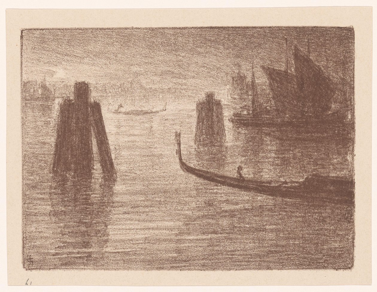 Hafen in Venedig von Carel Nicolaas Storm van 