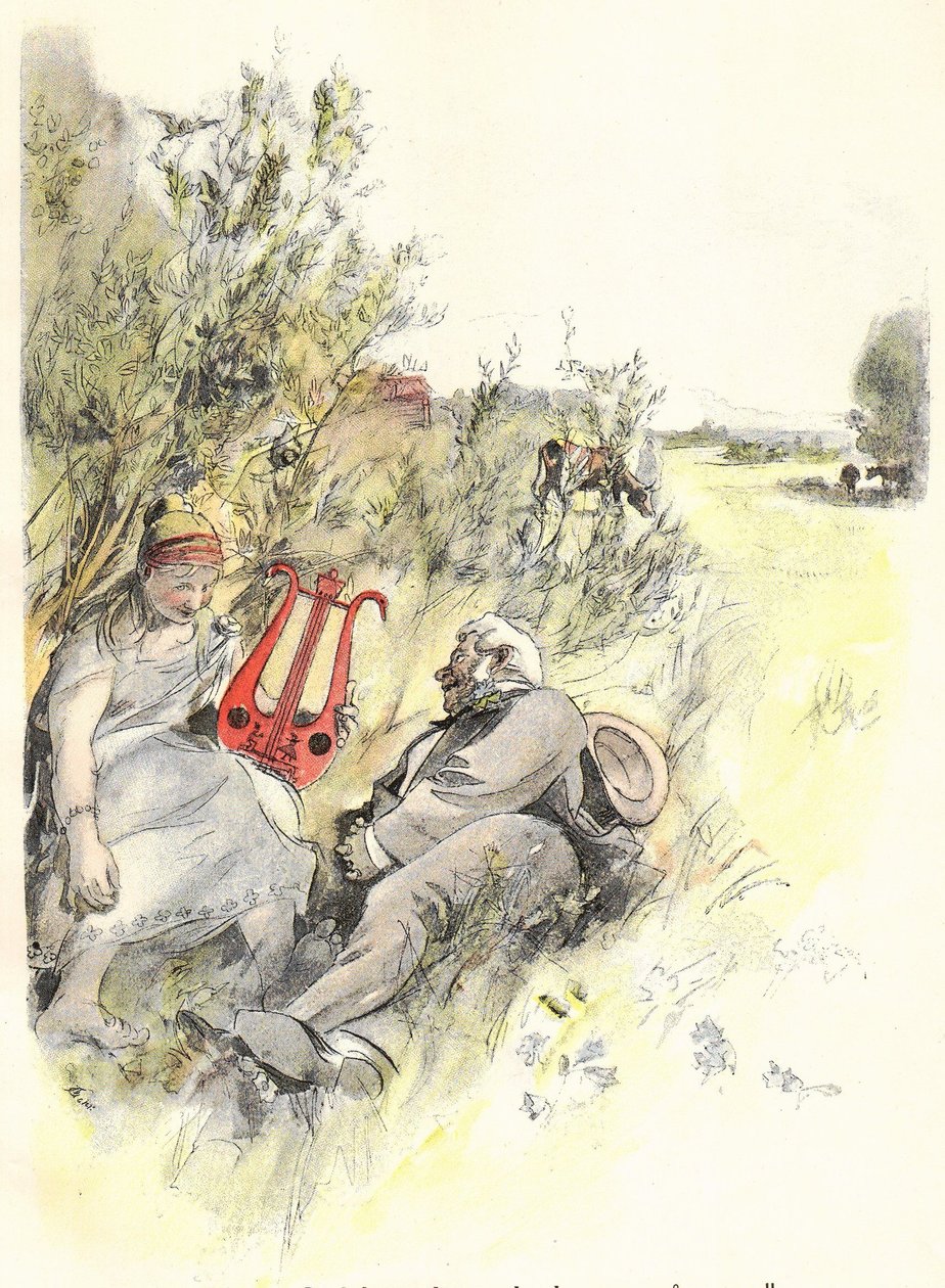 Elias Sehlstedt und seine Muse von Carl Larsson