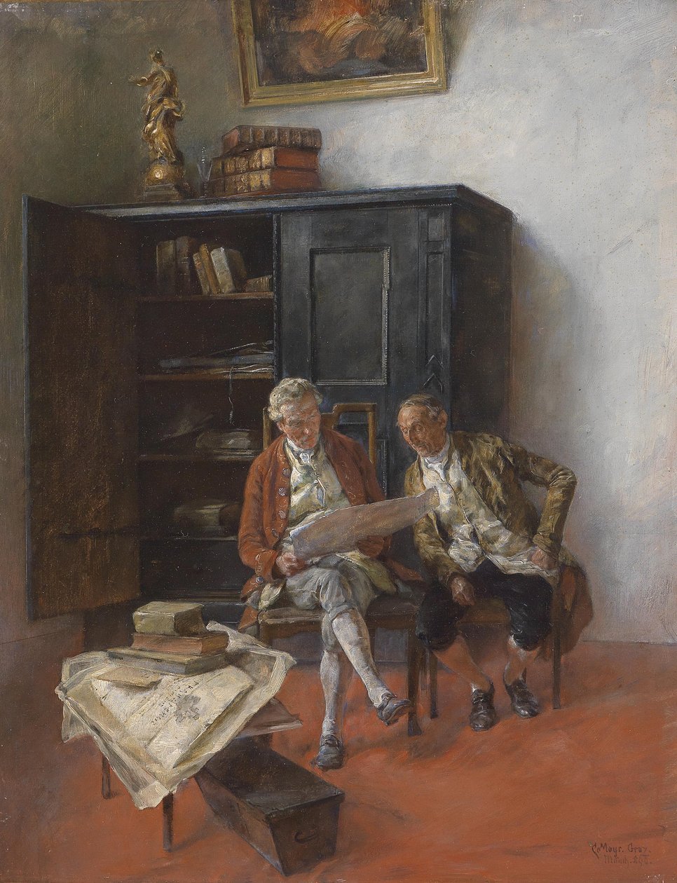 Die Urkunde von Carl Mayr-Graetz