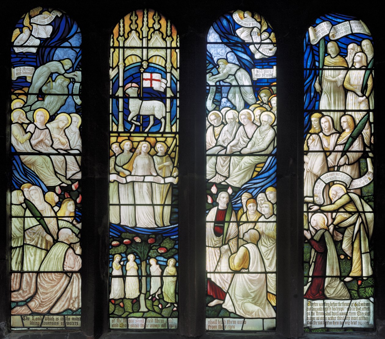 Grappenhall, St Wilfrids, Shrigley & Hunt, Carl Almquist, Die Anbetung des Lammes von Carl Almquist