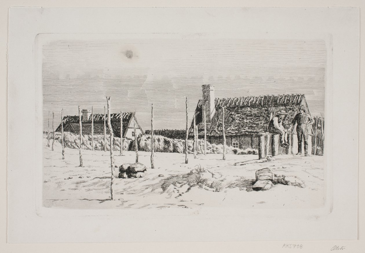 Partie in Hornbæk. Sonntagvormittag von Carl Bloch