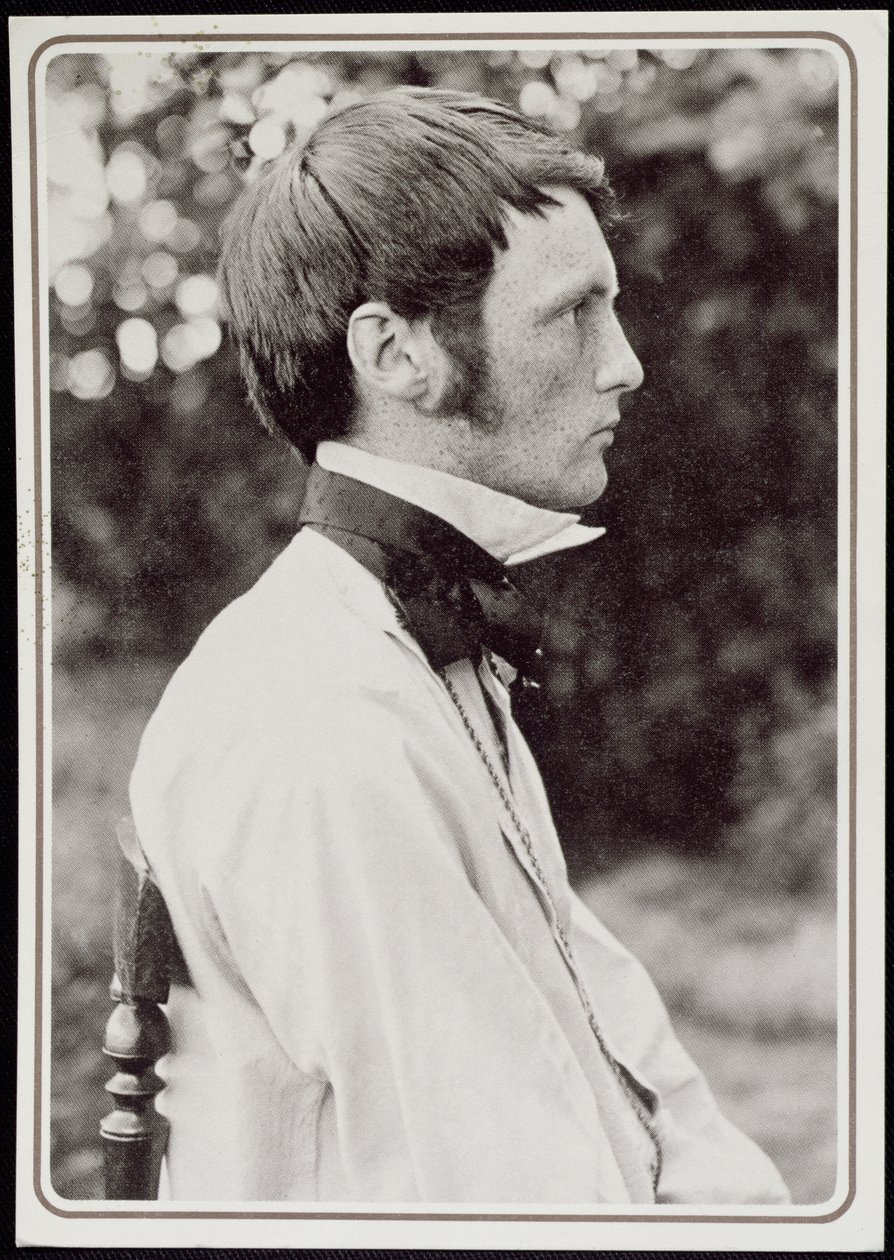 Porträt von Heinrich Vogeler, 1898 (schwarz-weiß Foto) von Carl Eeg