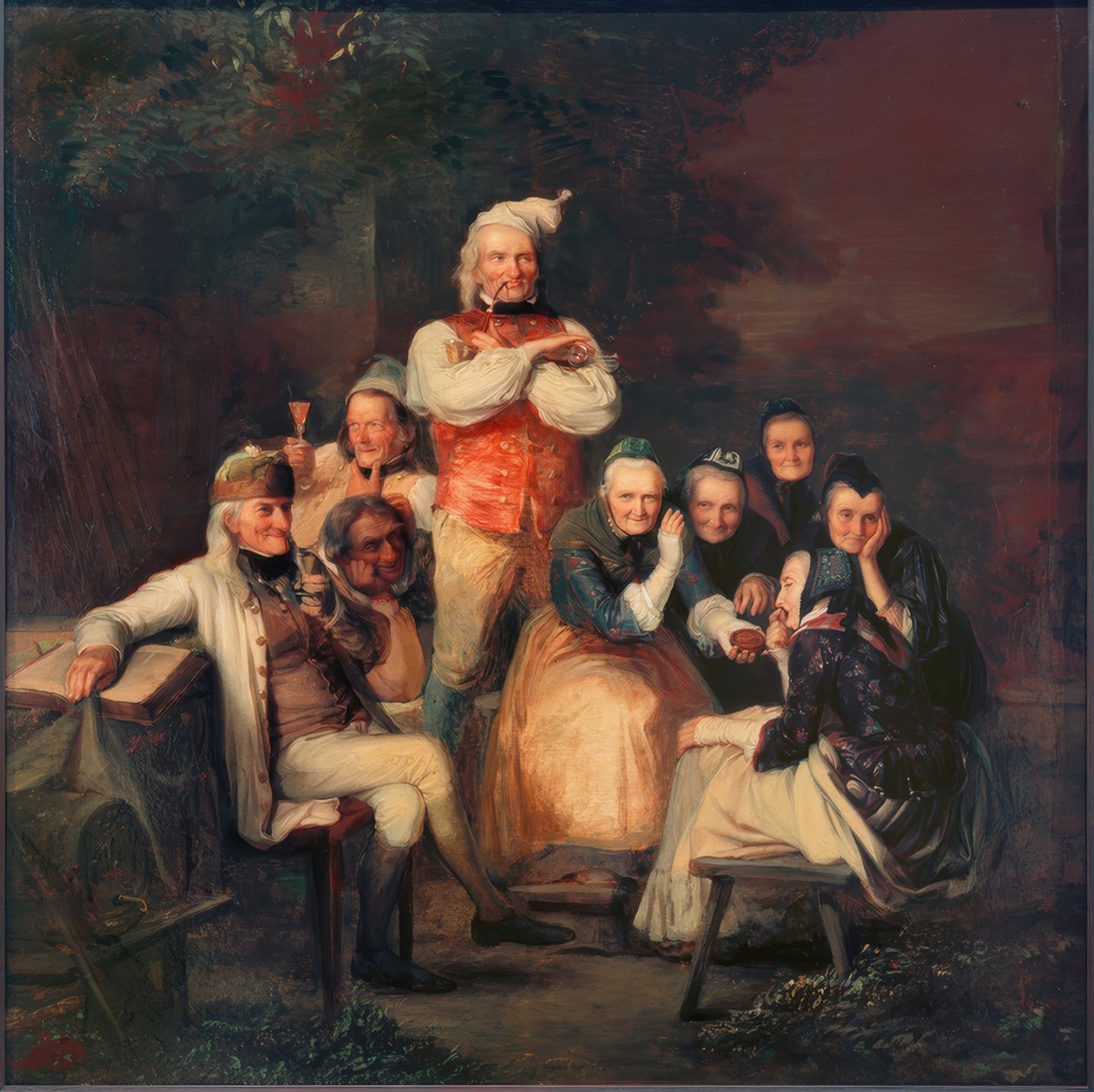 Hessische Bauern im Sonntagsstaat von Carl Engel von Rabenau