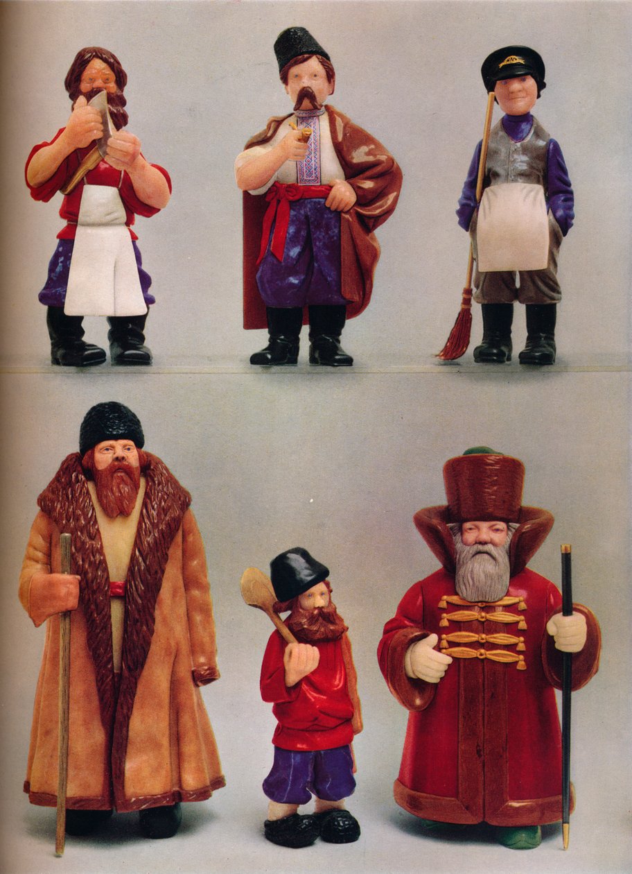 Russische Nationaltypen, um 1935 von Carl Fabergé
