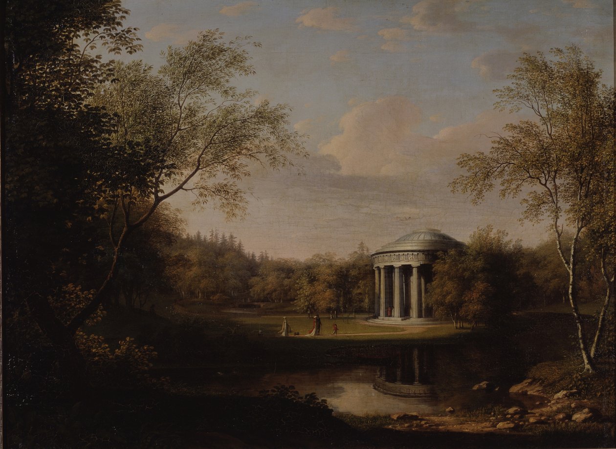 Ansicht des Freundschaftstempels in Pawlowsk, ca. 1800 von Carl Ferdinand von Kugelgen