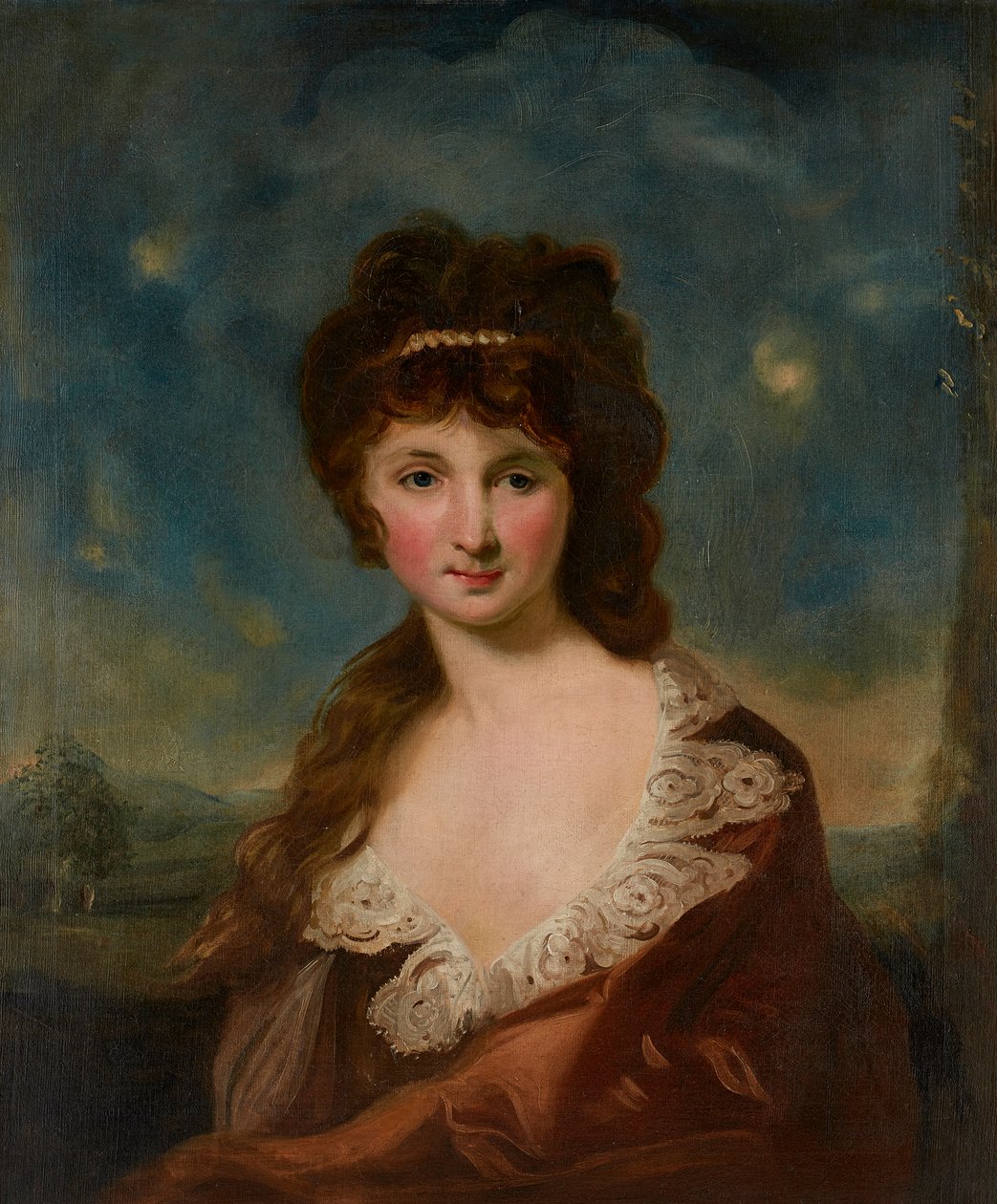 Porträt einer Dame, angeblich Harriet Rochfort (1758-1854) laut Etikett auf der Rückseite von Carl Frederick von Breda