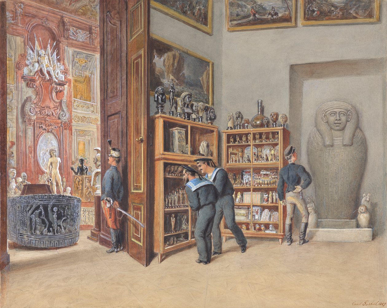 Das Eintrittskabinett in die ägyptische Sammlung von Carl Goebel d. J.