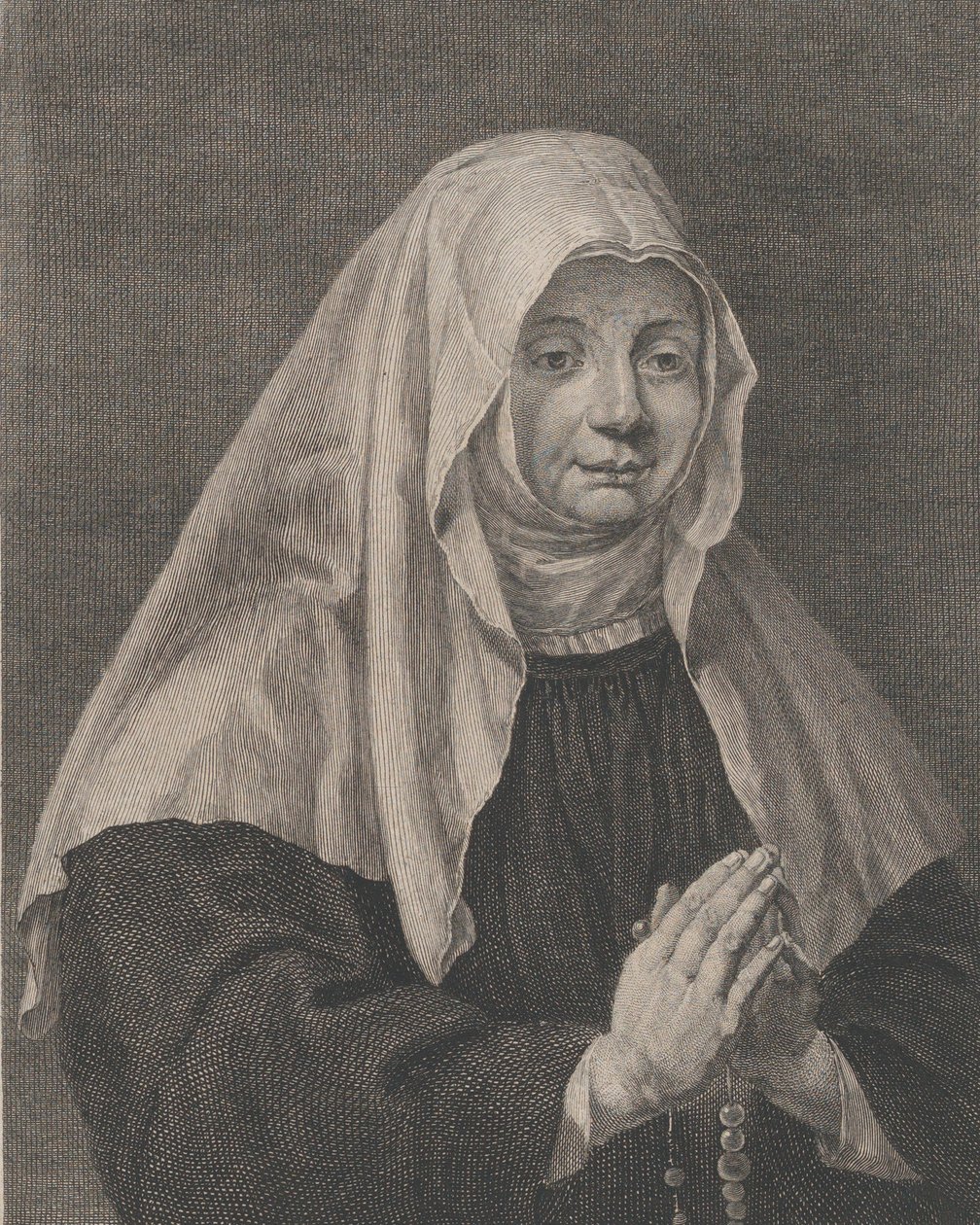 Porträt einer betenden Nonne, ca. 1771 von Carl Guttenberg