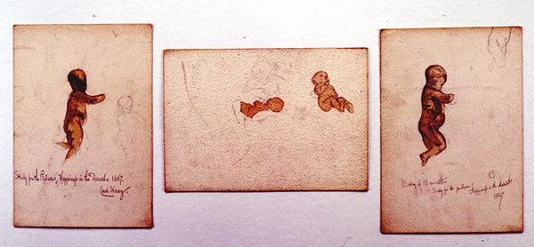 Studie eines Babys für 