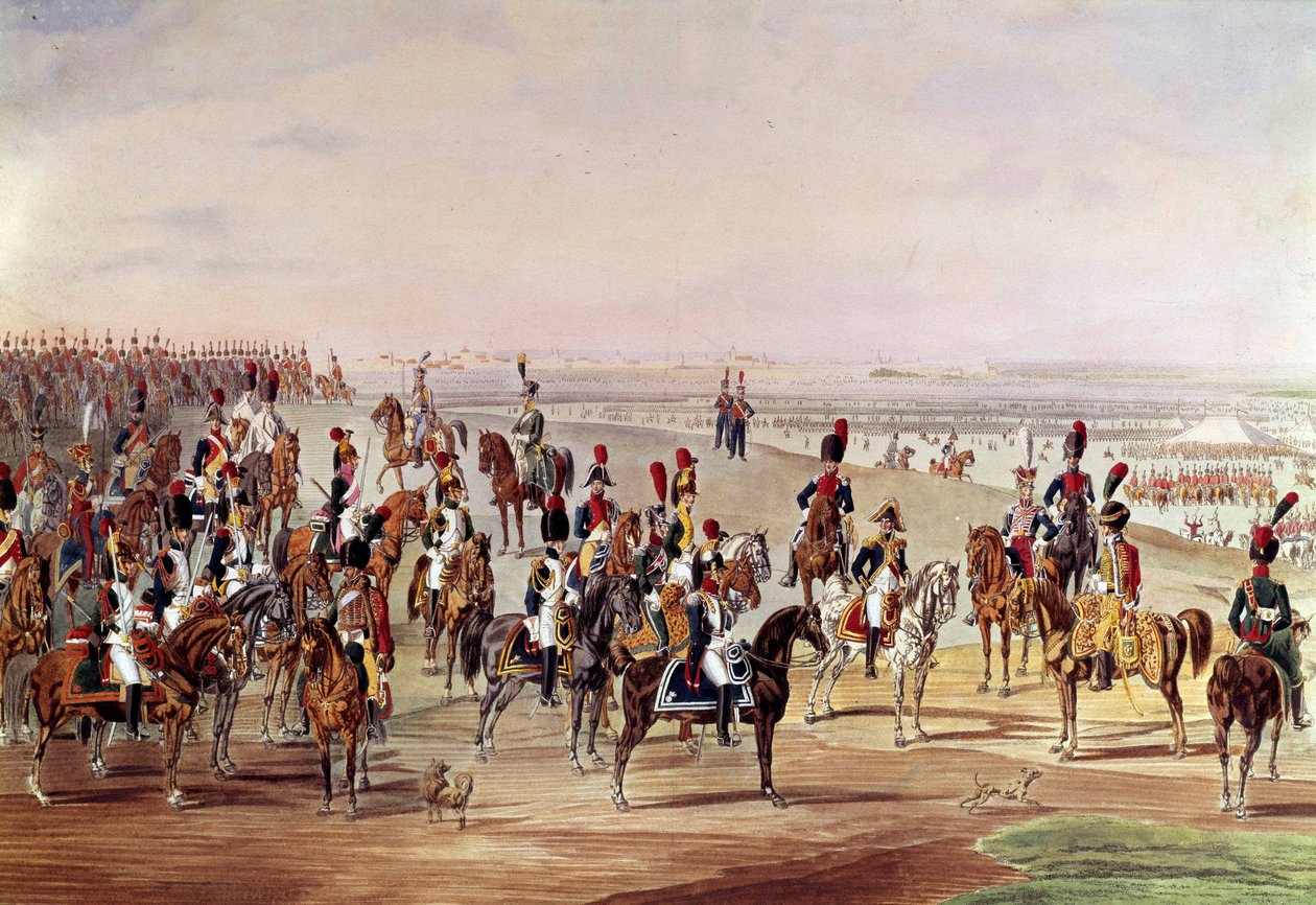 Allgemeines Bild der französischen Kavallerie, um 1809. Illustration von Carl-Heinrich Rahl (1779-1843) nach Wilhelm von Kobell (1766-1855) von Carl Heinrich Rahl