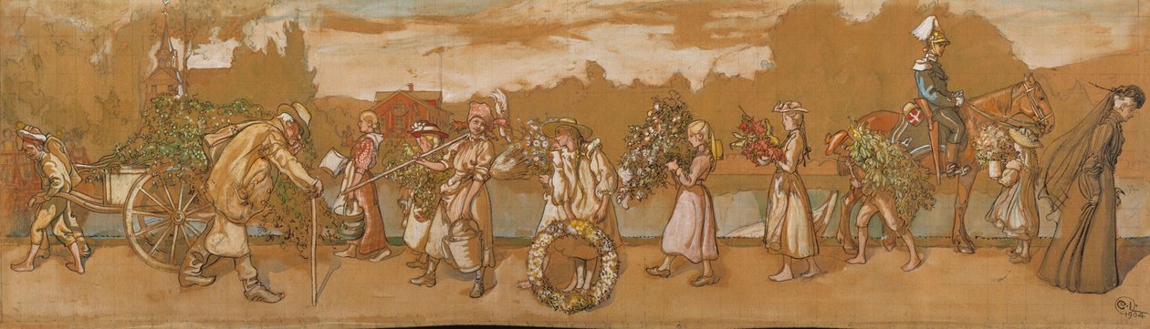 Draußen weht der Sommerwind von Carl Larsson