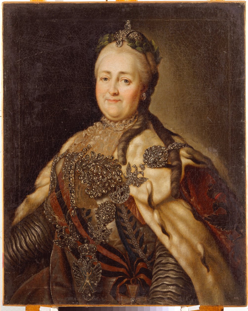 Porträt der Kaiserin Katharina II. (1729-1796) von Carl Ludwig Christinek