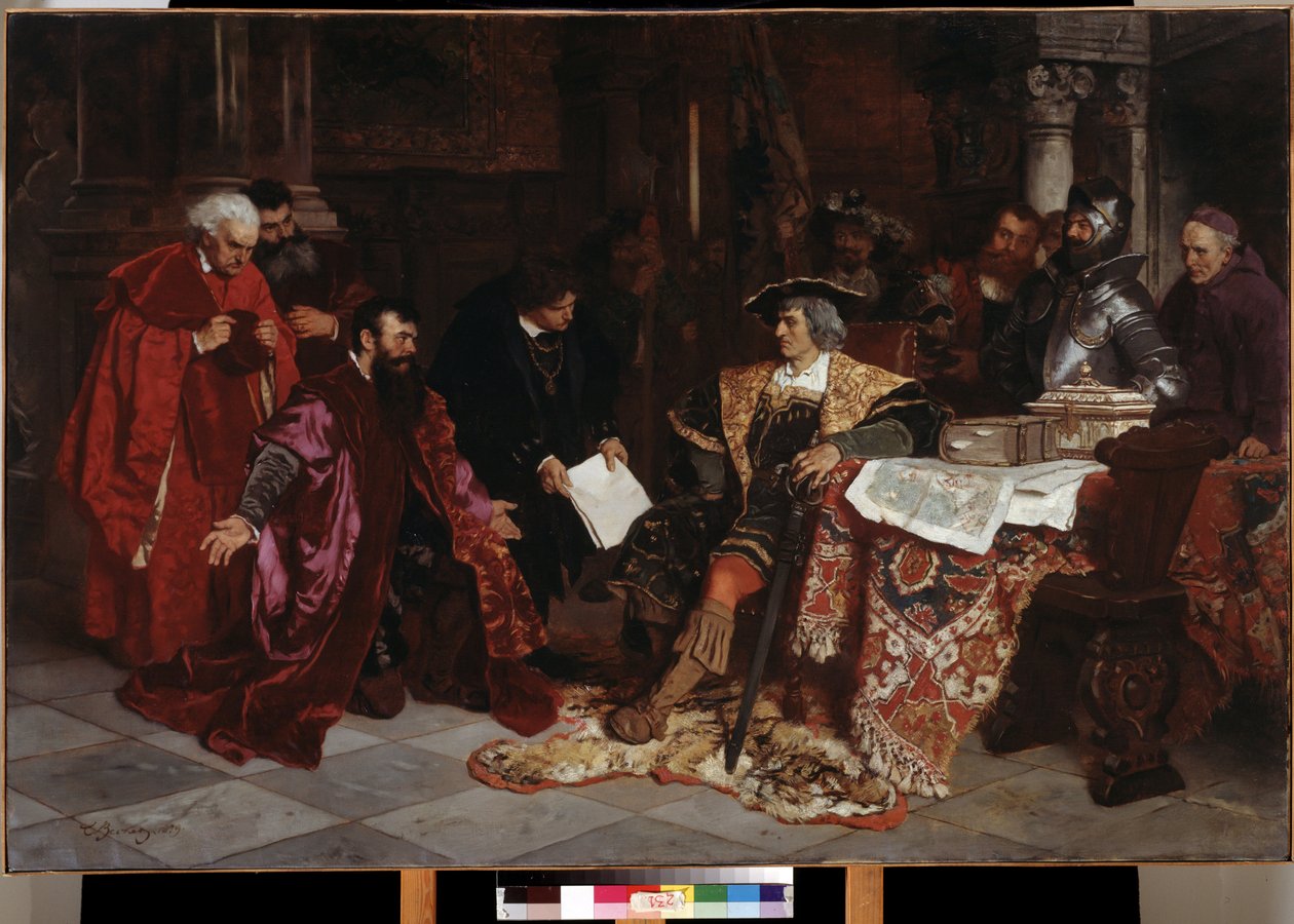 Kaiser Maximilian I. empfängt die venezianischen Botschafter in Verona von Carl Ludwig Friedrich Becker