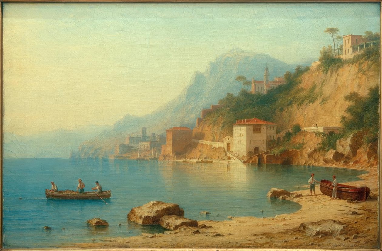 Die Bucht von Villafranca von Carl Morgenstern