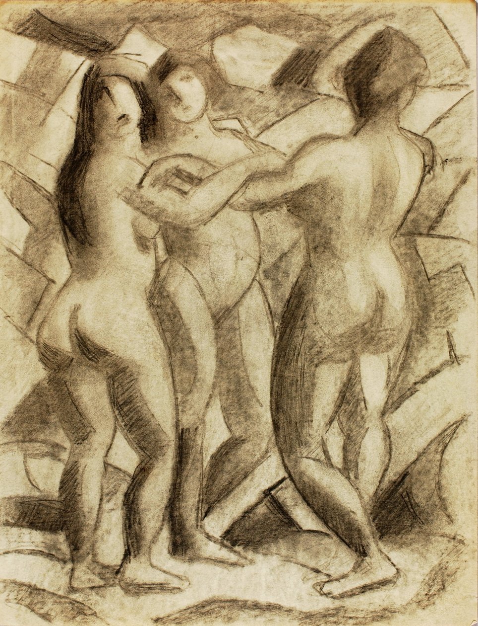 Gruppe von drei weiblichen Akten von Carl Newman