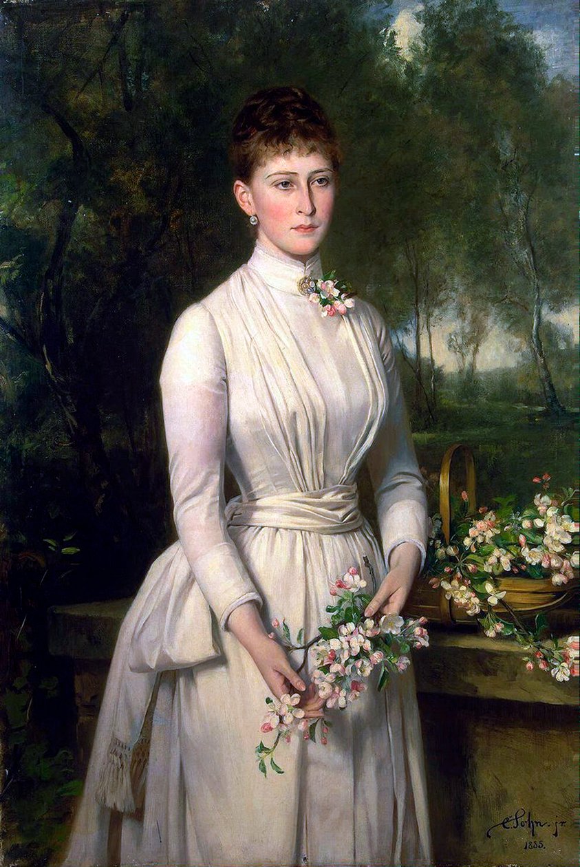 Porträt der Großherzogin Elizaveta Fyodorovna, 1864-1918, 1885 von Carl Rudolph Sohn