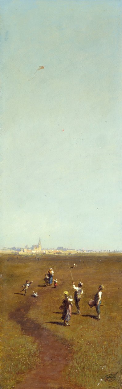 Drachensteigen von Carl Spitzweg